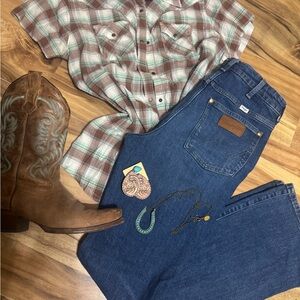 Wrangler Blue Boot Cut Women's Jeans